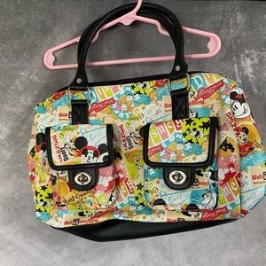 Walt Disney World Authentic Disney Parks Mickey and Friends Collage Handbag